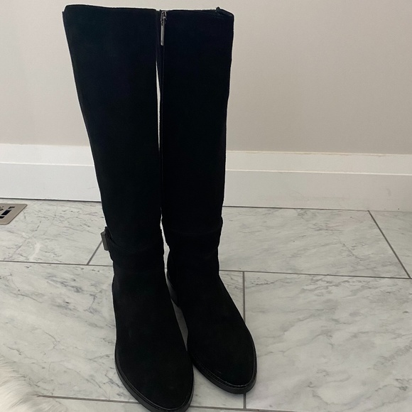 Aquatalia Giada Waterproof Black Tall Riding Boots - Picture 5 of 12